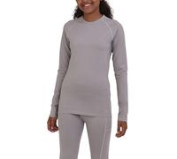 TCA SuperThermal Haut de Sport Couche de Base Performance T-Shirt à Manches Longues pour la Course ou la Musculation pour Fille - Gris Clair, M Fille (8 à 10 Ans)