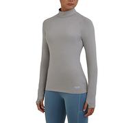 TCA SuperThermal Haut de Sport Couche de Base Performance T-Shirt à Manches Longues pour la Course ou la Musculation pour Femme - Gris Clair, XS