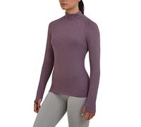 TCA SuperThermal Haut de Sport Couche de Base Performance T-Shirt à Manches Longues pour la Course ou la Musculation pour Femme - Violet, XL