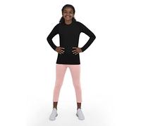TCA SuperThermal Haut de Sport Couche de Base Performance T-Shirt à Manches Longues pour la Course ou la Musculation pour Fille - Noir, XL Fille (12 à 14 Ans)
