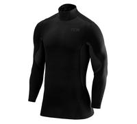 TCA SuperThermal T-Shirt Thermique Manches Longues Couche de Base de Compression pour Le Football et la Course pour Homme - Noir/Noir, S Homme