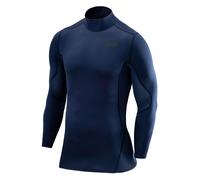 TCA SuperThermal T-Shirt Thermique Manches Longues Couche de Base de Compression pour Le Football et la Course pour Garçon - Bleu Foncé, M Garçon (8 à 10 Ans)