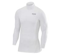TCA SuperThermal T-Shirt Thermique Manches Longues Couche de Base de Compression pour Le Football et la Course pour Homme - Blanc, L Homme