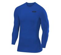 TCA SuperThermal T-Shirt Thermique Manches Longues Couche de Base de Compression pour Le Football et la Course pour Garçon - Bleu Brillant, 6-8 Ans