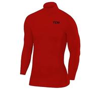 TCA SuperThermal T-Shirt Thermique Manches Longues Couche de Base de Compression pour Le Football et la Course pour Homme - Rouge, XL