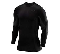 TCA SuperThermal T-Shirt Thermique Manches Longues Couche de Base de Compression pour Le Football et la Course pour Garçon - Noir/Noir, M Garçon (8 à 10 Ans)