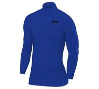 TCA SuperThermal T-Shirt Thermique Manches Longues Couche de Base de Compression pour Le Football et la Course pour Homme - Bleu Brillant, XL