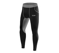 TCA SuperThermalGarçon Legging Sport et Running - Collant de Compression Thermique - Black Stealth (Noir), M Garçon (8 à 10 Ans)