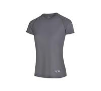 TCA T-Shirt Manches Courtes Léger Femme - T-Shirt de Sport Respirant pour Yoga, Course, Fitness, Entraînement et Gymnastique - Charcoal/Grey, S