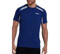 TCA T Shirt Sport Homme - Tee Shirt Homme Sport Respirant à Manches Courtes avec Performance Quickdry - T Shirt Homme Sport pour Running Musculation - Bleu, XXL
