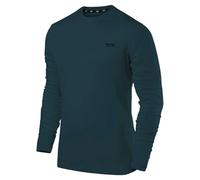 TCA Tee Shirt Homme Manches Longues - Tshirt Manche Longue Homme de Sport Element avec Col Haut pour Running Musculation Course - Tee Shirt Homme Manche Longue Quickdry - Bleu, XXL