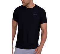 TCA Tee Shirt Sport Homme - T Shirt Sport Homme à Manches Courtes pour Musculation Running - Tshirt Sport Homme Respirant - Noir, M
