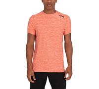 TCA Tee Shirt Sport Homme - T Shirt Sport Homme à Manches Courtes pour Musculation Running - Tshirt Sport Homme Respirant - Orange, L