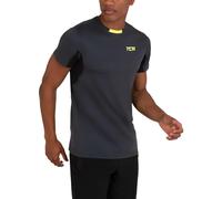 TCA Tee Shirt Sport Homme - T Shirt Sport Homme Atomic Quickdry avec Manches Courtes - Tshirt Sport Homme pour Running Fitness Musculation Crossfit - Gris Foncé, L Homme