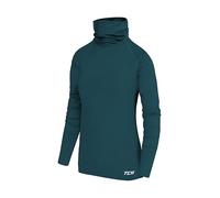 TCA Warm-Up T-Shirt de Sport et Thermique Running Tee-Shirt à Col Roulé pour Fille - Bleu Profond,8-10 Ans