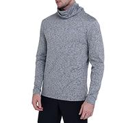 TCA Warm-Up T-Shirt de Sport et Thermique Running Tee-Shirt à Col Roulé pour Homme - Gris Clair (Ancien), M