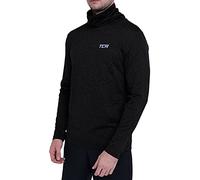 TCA Warm-Up T-Shirt de Sport et Thermique Running Tee-Shirt à Col Roulé pour Homme - Noir, XL