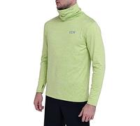 TCA Warm-Up T-Shirt de Sport et Thermique Running Tee-Shirt à Col Roulé pour Homme - Vert Clair, XL