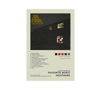 tcagd Poster sur toile de l'album Favourite Worst Nightmare Arctic Monkeys pour décoration de chambre à coucher, bureau, chambre, cadeau 30 x 45 cm