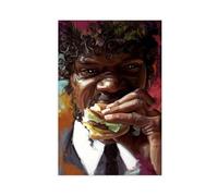tcagd Quentin Burger Winnfield Tarantino Food Jules Movie Pulp Gangster Fiction Poster sur toile Décoration murale pour salon, chambre à coucher 50 x 75 cm