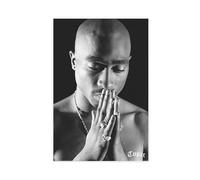 tcagd Tupac Shakur Pray Poster sur toile pour décoration murale de salon, chambre à coucher 50 x 75 cm
