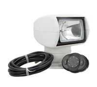 Tcairzl Projecteur pour Bateau, 100W 2500LM 360° Rotation Télécommande Lampe de Recherche Halogène Marine Portable Étanche IP67 Feux de Navigation Phares (12V)