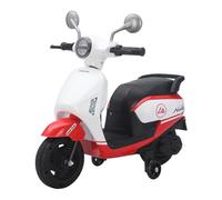 TCARAIWEN Tricycle Enfant, 6 V, Moped, 3 Roues, Moto, Musique, Phares LED, pour Garçons et Filles dès 3 Ans , Rouge