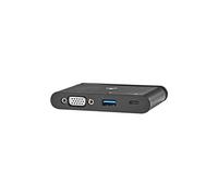 TCARF220BK - Concentrateur (hub) - 1 x VGA + 1 x SuperSpeed USB + 1 x USB-C (alimentation électrique) - de bureau
