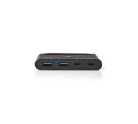 TCARF250BK - Concentrateur (hub) - 1 x USB 3.1 Gen 2 + 2 x USB 3.1 + 1 x USB 3.1 de 2ème génération (alimentation électrique) - de bureau