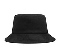 tcax Bob Homme Big Head Hommes Grande Taille Chapeau De Pêcheur Homme Hiver Panama Cap Homme Plus La Taille Feutre Seau Chapeau 56-60Cm 60-65Cm,Black,60-65Cm