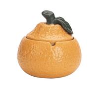 TCDHICY Cendriers Cendrier Orange for Bureau, Table Basse, Grande capacité, en céramique Cendriers Bureau(Yellow)