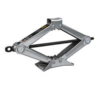 TCE Cric à Ciseaux 1t 88-380mm Profil Ultra Bas Pliable Outil de Levage pour Changement de Pneu d'Urgence Inspection de Châssis Adapté aux Berlines SUVs Véhicules à Faible Garde au Sol BIG RED TORIN