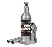 TCE Cric Bouteille Hydraulique Vertical Robuste 6t 207-402mm Base en Acier Forgé Tige de Piston Chromée avec Soupape de Sécurité Anti-Débordement pour Lever des SUVs Pick-Ups Camions Légers BIG RED TO
