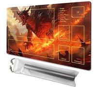 TCGMAT MTG Tapis de jeu avec dos antidérapant, idéal pour les amateurs de jeux de cartes, tapis de jeu de JCC Purify Land (MTG2-Arrival of The Drago-Deck)