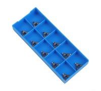 TCGT110204-AK N01 Lot de 10 inserts de tournage en carbure pour finition en aluminium brillant pour arbre de transmission automobile et traitement de soupape hydraulique