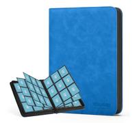 TCGUARD Album de collection pour jusqu'à 540 cartes, 9 pochettes latérales, album à fermeture éclair pour cartes à collectionner, carnet pour cartes MTG pour cartes de jeu, cartes de sport, Yugioh