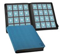 TCGUARD Album Toploader pour 640 cartes, 16 compartiments avec housses pour Toploader rigide 3"x4", Classeur pour cartes à collectionner pour TCG, cartes MTG, albums de cartes, Bleu