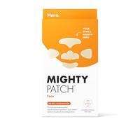 tch from Hero Cosmetics - XL Hydrocolloid Face Mask for Acne, 5 Large Pimple Patches for Zit Breakouts on Nose, Chin, Forehead & Cheeks - Vegan-Friendly (1 Count)