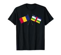 Tchad République Centrafricaine Drapeau croisé Tchad Voiture tchadienne T-Shirt