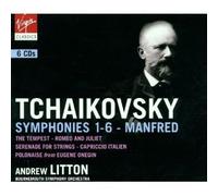 TCHAIKOVSKY: COMPLETE SYMPHONIES 1, 2, 3, 4, 5, 6 & MANFRED, THE TEMPEST, ROMEO AND JULIET, SERENADE FOR STRINGS, CAPRICCIO ITALIEN, POLONAISE FROM ONEGIN - ANDREW LITTON / BOURNEMOUTH SYMPHONY ORCHESTRA - 5CD BOX SET / VIRGIN