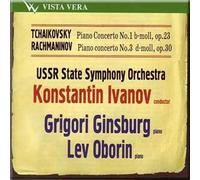 Tchaikovsky - Piano Concerto No. 1 b-moll, op. 23 / Rachmaninov - Piano Concerto No. 3 d-moll, op. 30 - Grigory Ginsburg, Lev Oborin, Konstantin Ivanov