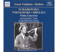 Heifetz – Concertos pour violon : Tchaikovsky, Wieniawski & Sibelius – NAXOS