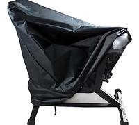 TCHAU Housses De Vélo d'exercice en Plein Air, Bâche De Vélo D'appartement avec Cordon De Serrage, Imperméable, 210D Oxford Noir 123 * 58 * 113cm