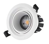 TCHAUSGZOZ 7W COB Encastrable Plafond Downlight 3500K/4000K/6000K LED Spots de Coupé 70-80mm AC110-240V Non dimmable Dimmable Down Light Lumières Blanches for Salon Chambre(Neutral light)