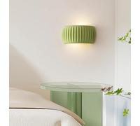 TCHAUSGZOZ Applique Murale Moderne LED Dimmable Intérieur 10W Résine Lampe Murale Tricolore Salon Chambre Escalier Couloir, Orange(Color:Green Verde)