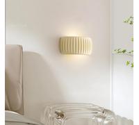 TCHAUSGZOZ Applique Murale Moderne LED Dimmable Intérieur 10W Résine Lampe Murale Tricolore Salon Chambre Escalier Couloir, Orange(Color:White Bianca)