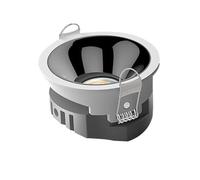TCHAUSGZOZ blanc noir LED encastré lumière 5W,7W,10W,12W Anti-éblouissement Downlight plafond Kit 3000K/4000K/6000K sélectionnable(12w,Neutral light)