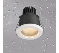 TCHAUSGZOZ Éclairage Encastré LED, Plafonnier 7W /12W/15W, Spot Rond Étanche IP65, CRI 90 Sélectionnable 3000K/3500K/4000K/6000K(15w,Warm light)