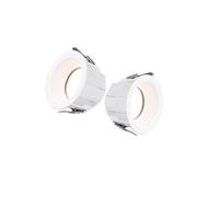 TCHAUSGZOZ Lot de 2 spots encastrables LED 8,4 cm, étanche IP65, 4-CCT 3000 K/3500 K/4000 K/6000 K sélectionnable, CRI95, plafonniers, lot(Neutral light,B-10W)