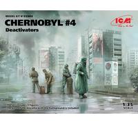 Tchernobyl #4. Désactivateurs (4 Figurines) 1:35 Kit De Modèle En Plastique ICM
